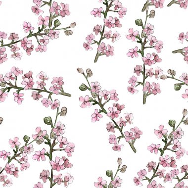 Kestane yaprakları desen suluboya tarzında.