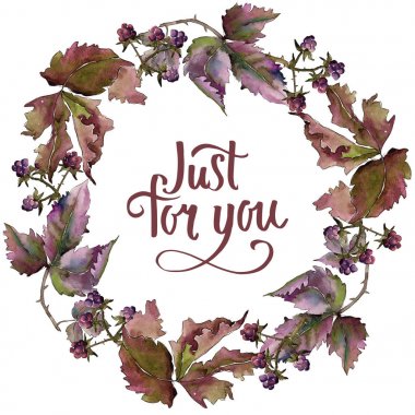 BlackBerry yaprak çerçeve. Yaprak bitki botanik bahçe çiçek yaprakları.