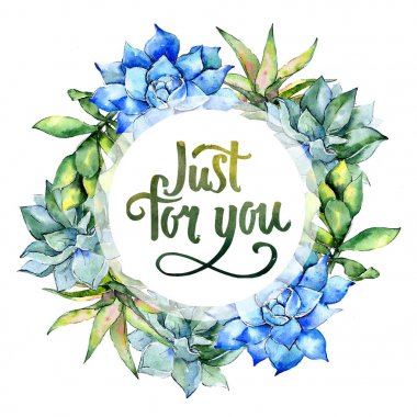 Tropikal bitki. Botanik çiçek. Vahşi bahar yaprak kır çiçeği çerçeve.