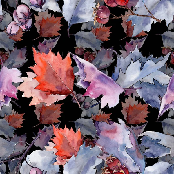 Hawthorn φύλλο. Φύλλο φυτού μοτίβο Βοτανικός Κήπος floral φύλλωμα. — Φωτογραφία Αρχείου