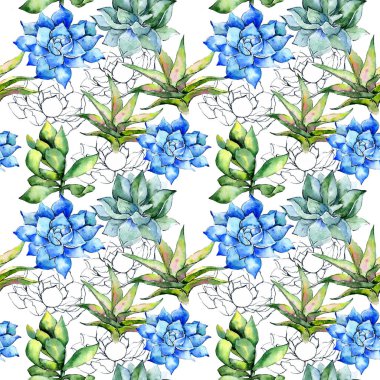 Tropikal bitki. Botanik çiçek. Vahşi bahar yaprak kır çiçeği deseni.