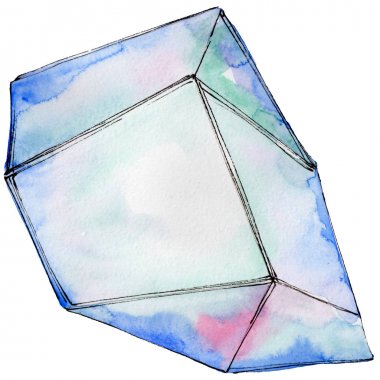 Mavi elmas taş takı maden.