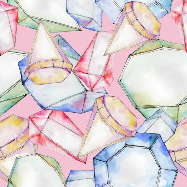 Renkli elmas taş takı maden.