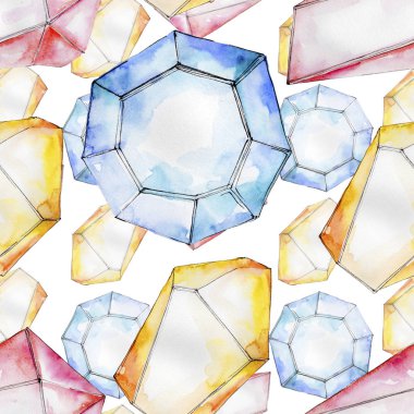 Renkli elmas taş takı maden.