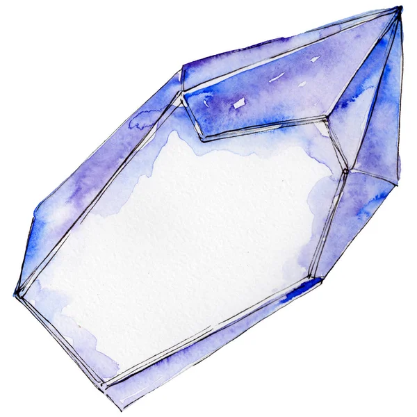 Blauwe diamant rock sieraden minerale. — Stockfoto