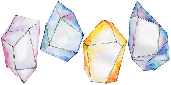 Colorful diamond rock jewelry mineral.