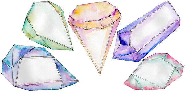 Colorful diamond rock jewelry mineral.