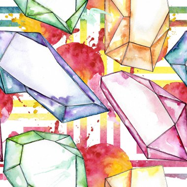 Renkli elmas taş takı maden. 