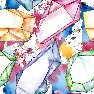 Renkli elmas taş takı maden. 