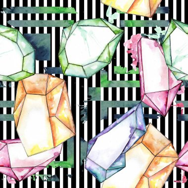 Renkli elmas taş takı maden. 