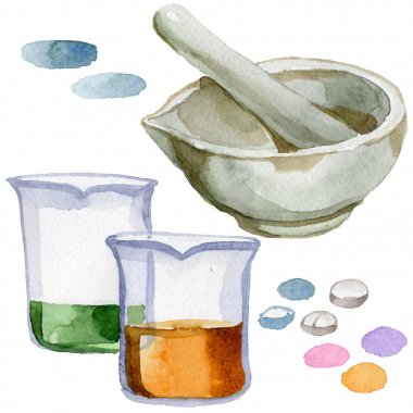 Kadehler klinik eczane seti. 