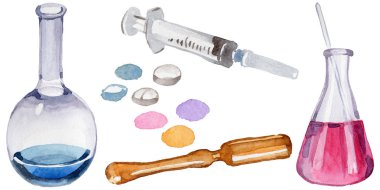 Kadehler klinik eczane seti. 