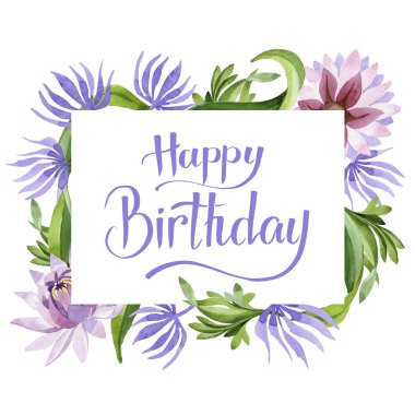 Pembe nilüfer. Botanik çiçek. Vahşi bahar yaprak kır çiçeği çerçeve.