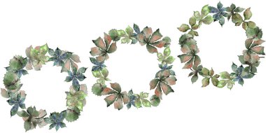 Kestane suluboya stil çerçevesi içinde bırakır.