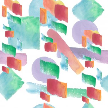 Renkli doku illüstrasyon model suluboya tarzında.