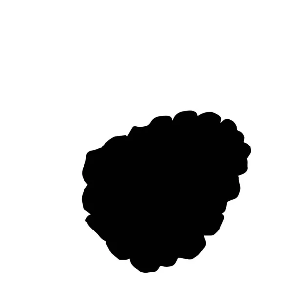 Vector Blackberry comida saludable. Tinta grabada en blanco y negro. Elemento de ilustración de bayas aisladas . — Vector de stock