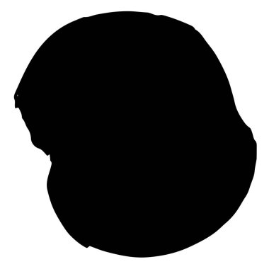 Vektör siyah fırça çemberi. Siyah beyaz işlemeli mürekkep sanatı. İzole edilmiş mürekkep fırçası çizim elementi.