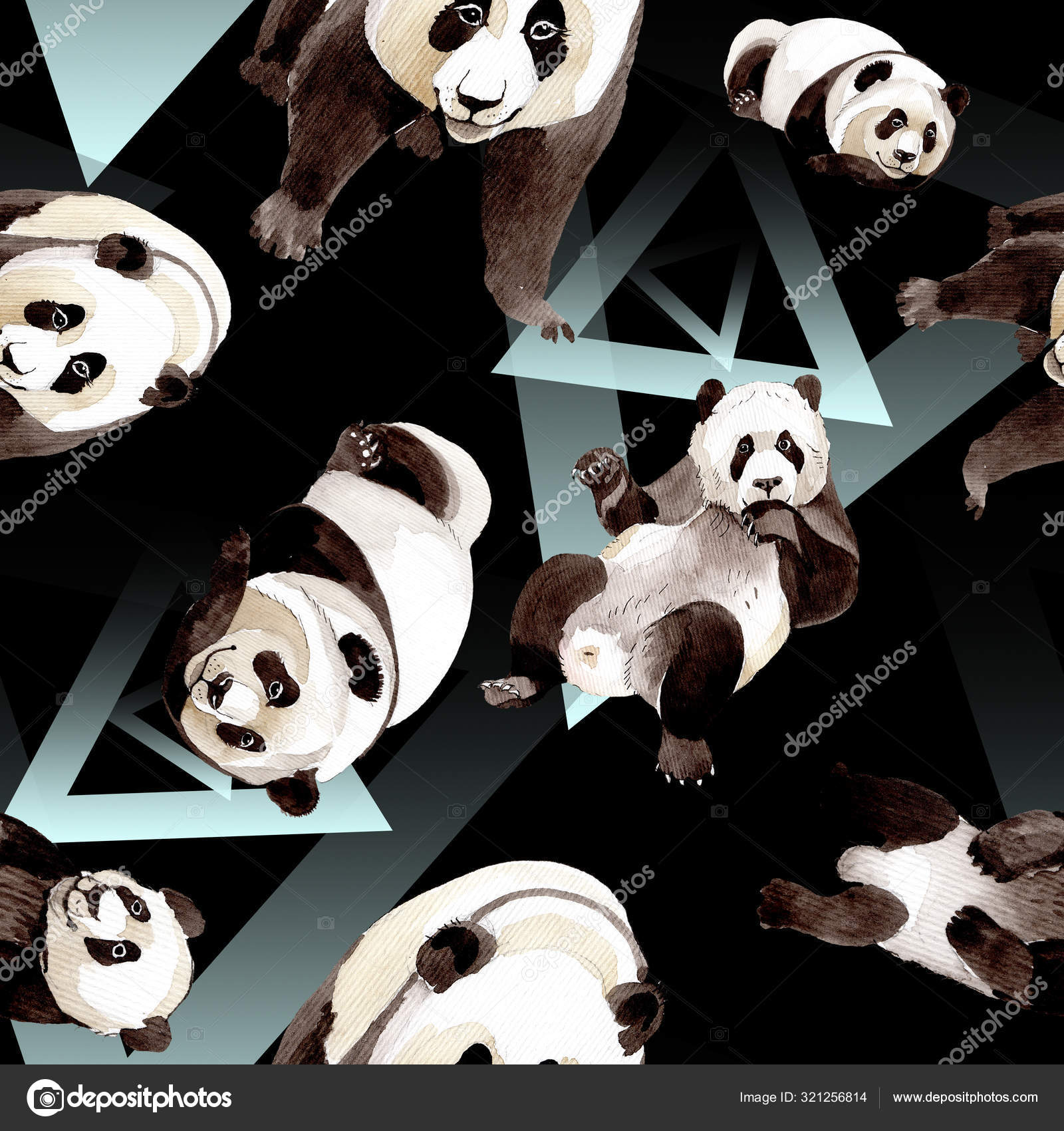 Imágenes de Panda wallpaper libres de derechos | DepositPhotos, image size:1600x1700