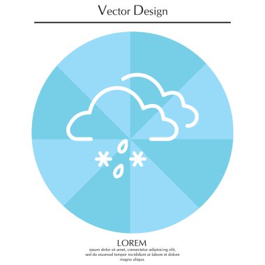 kar ve yağmur simgesi