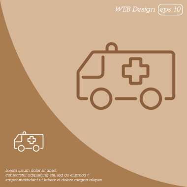 Ambulans araba simgesi