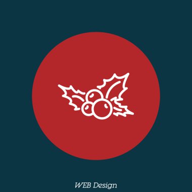 Holly berry basit simgesi