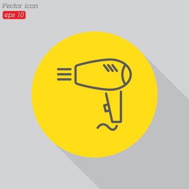 saç kurutma makinesi simge tasarım