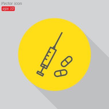 Uyuşturucu basit simgesi