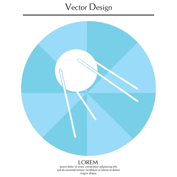 Ícone sinal de satélite — Vetor de Stock