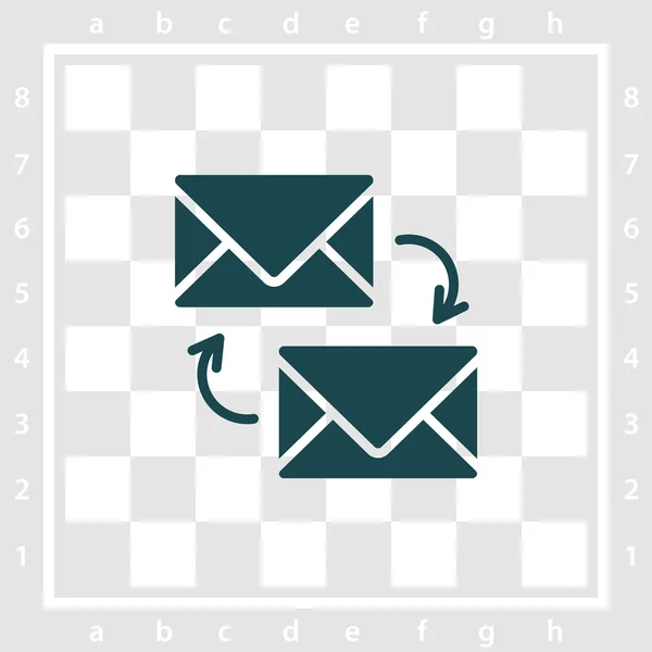 Ícone de mensagem de e-mail envelope — Vetor de Stock