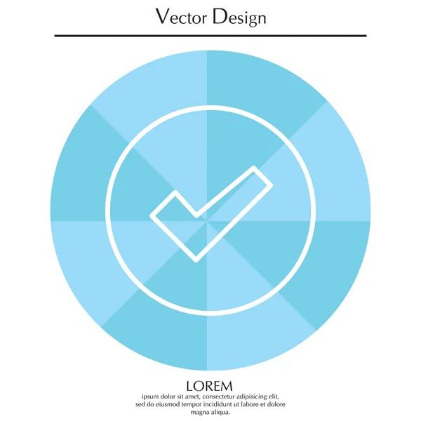 Casilla de verificación icono de línea — Archivo Imágenes Vectoriales