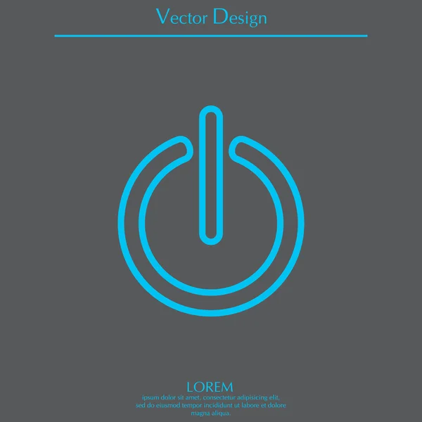 Ícone liga / desliga — Vetor de Stock