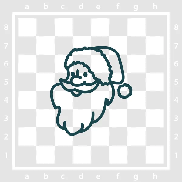 Ikona Santa Claus — Stockový vektor