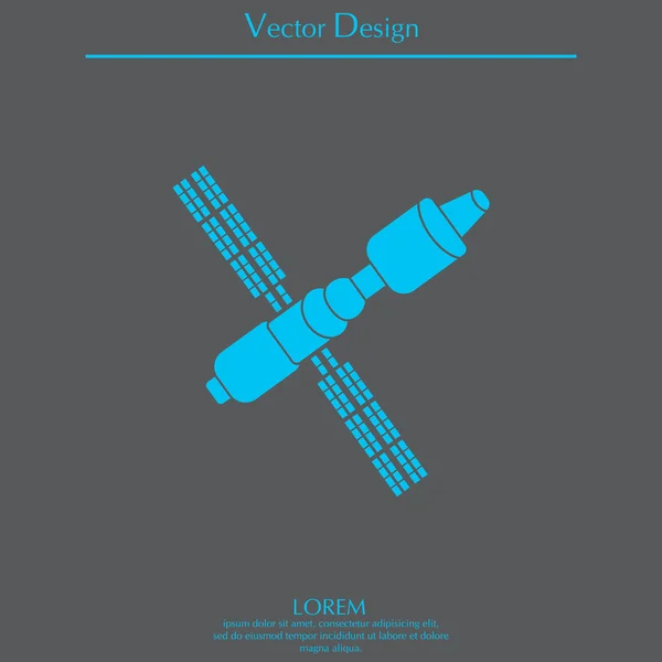 Symbol für Satellitensignale — Stockvektor