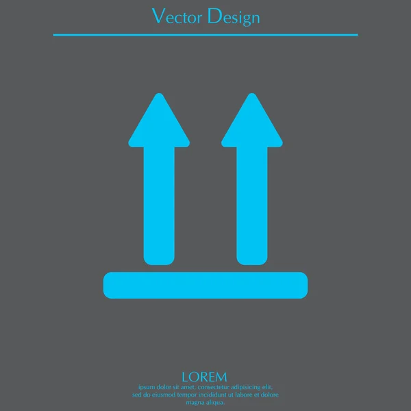 Икона стороной вверх — стоковый вектор
