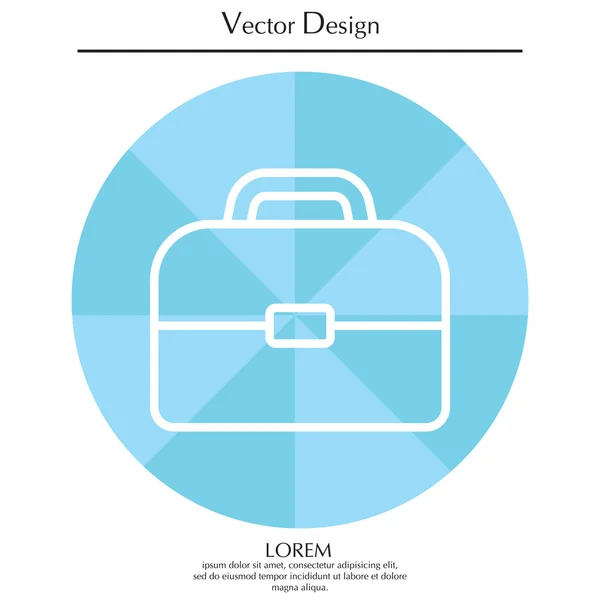 Icono del maletín simple — Archivo Imágenes Vectoriales