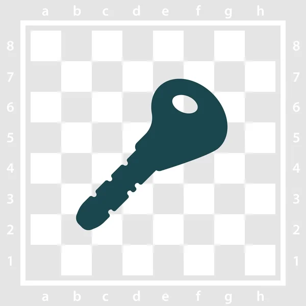 Icono clave simple — Vector de stock