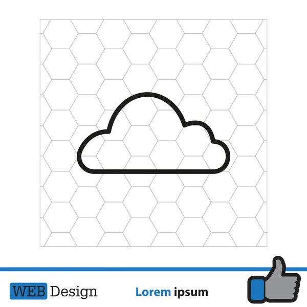 Icône météo simple — Image vectorielle
