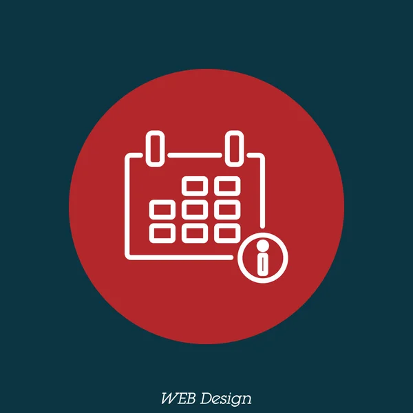 Web kalenderpictogram — Stockvector