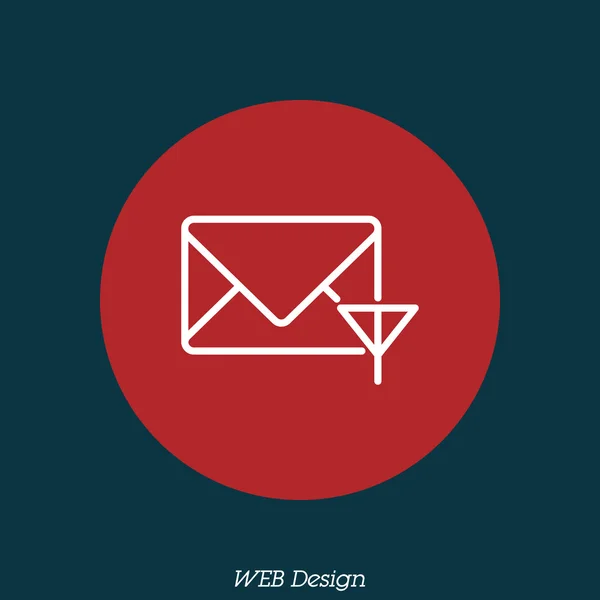 Ícone de mensagem de e-mail envelope —  Vetores de Stock