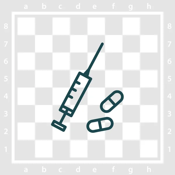 Drugs simple icon — Stock Vector