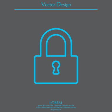 Asma kilit satırı simgesi