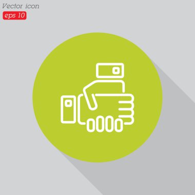  İş el sıkışmasının simgesi