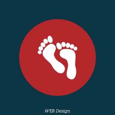Tasarım ayak simgesinin