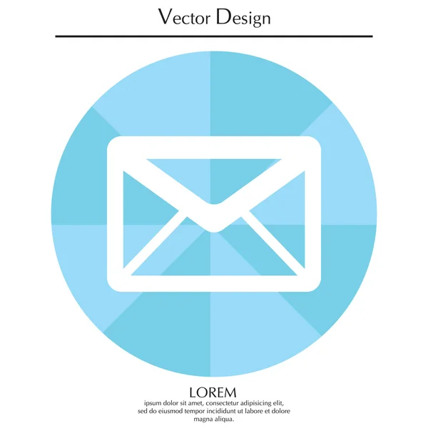 Envolvente mensaje de correo electrónico icono — Archivo Imágenes Vectoriales