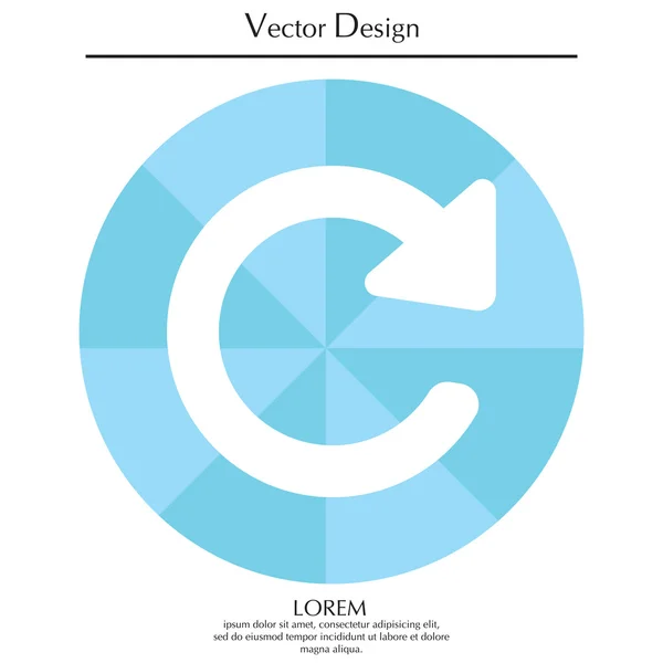 Rafraîchir icône symbole — Image vectorielle