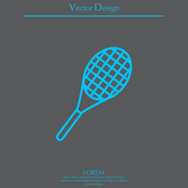 Tennisracket ikon — Stock vektor