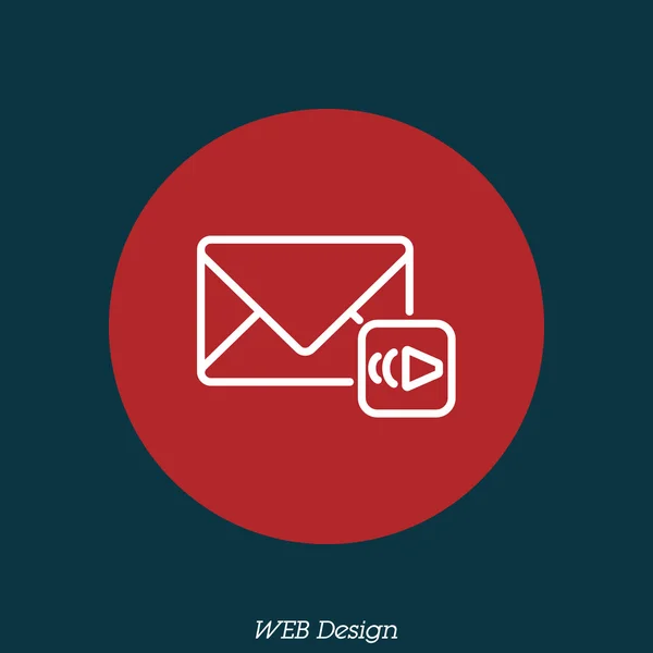 Ícone de mensagem de e-mail envelope —  Vetores de Stock
