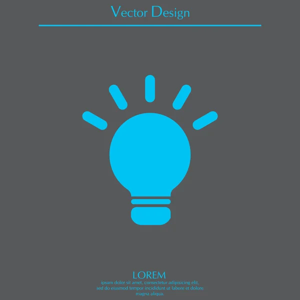 Signo de luz ideas — Vector de stock