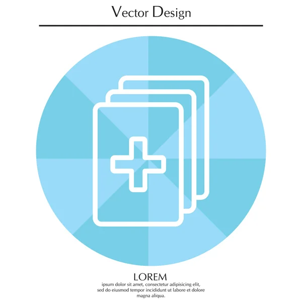 Icône du presse-papiers médical — Image vectorielle