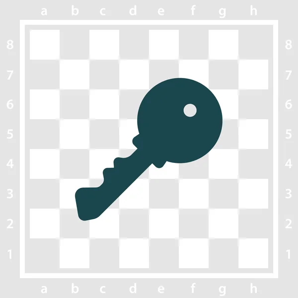 Eenvoudige sleutel-pictogram — Stockvector